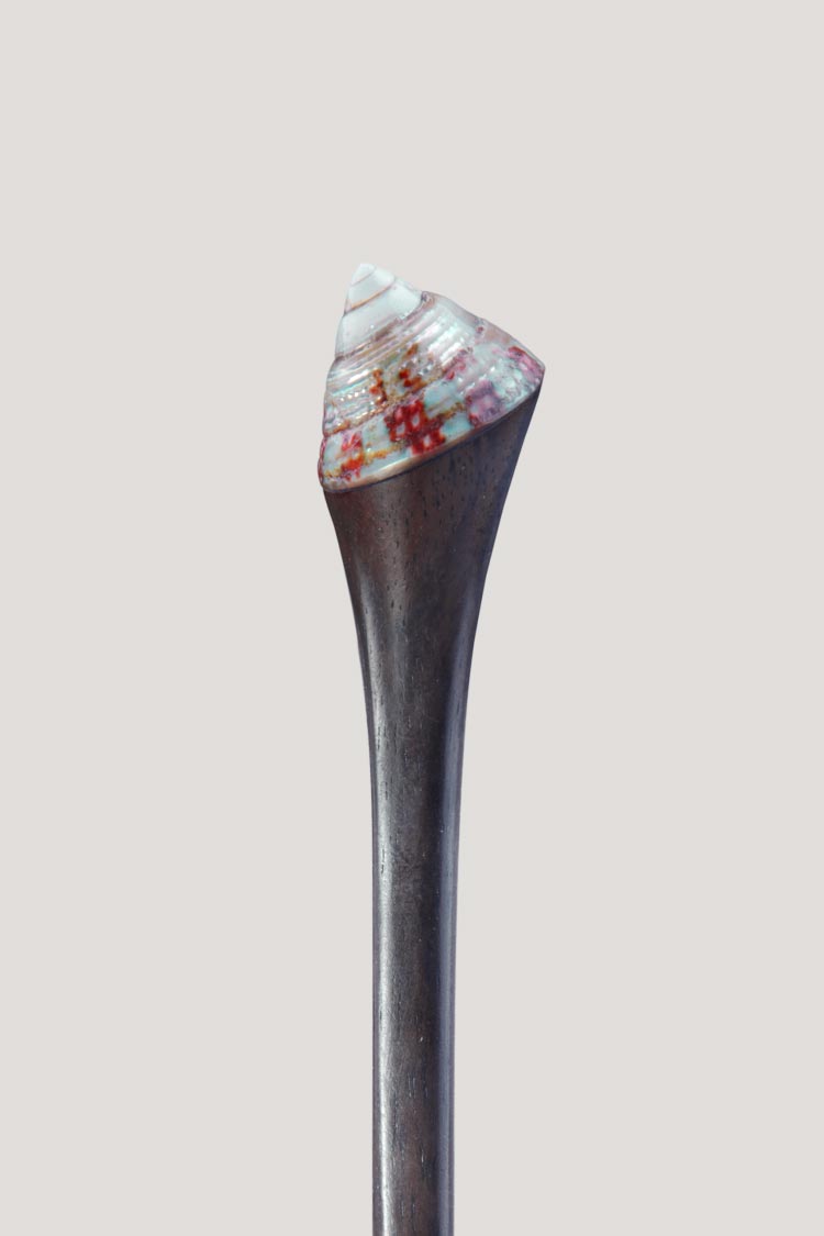 palo shell cono palo para el pelo con una cocha cónica