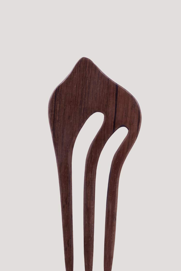 gancho triple de madera para el pelo gancho triple de madera